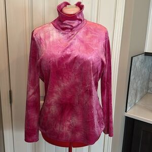 Rachel Roy velvet hot pink turtleneck